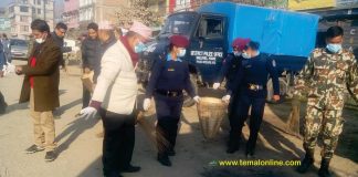 बनेपाको सरसफाईमा लागे सिडियो, सेना र प्रहरी