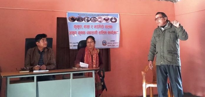 राक्सिराङको गाजा प्रभावित क्षेत्रमा युवा लक्षित कृषि तालिम सुरु