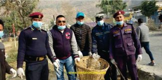 मंगलटारबजार सरसफाईमा जुटे जनप्रतिनिधि, प्रहरी र जनता