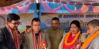 घेदुङका संघीय सचिव लामाद्वारा विद्यालयमा अक्षयकोष स्थापना
