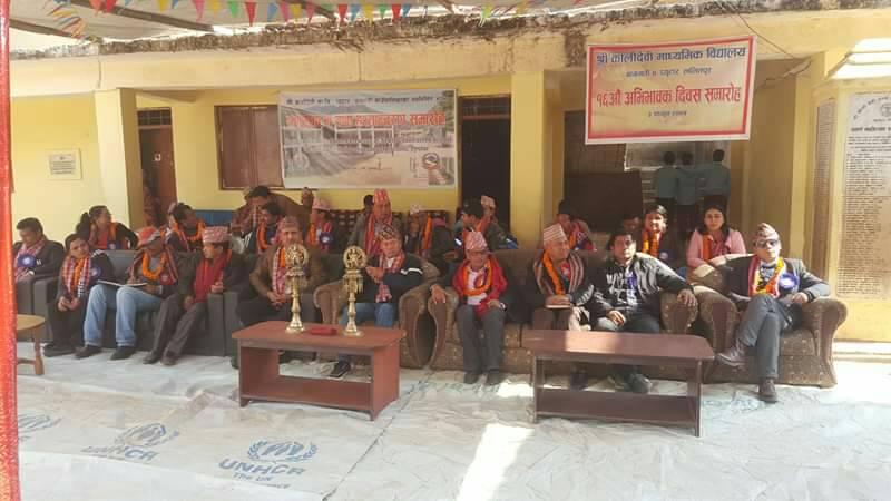 कालिदेवी मावी प्युटारको नवनिर्मित भवन विद्यालयलाई हस्तान्तरण