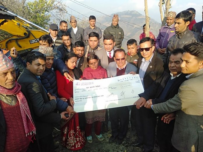 Lalitpur अग्नि पिडित घिमिरेलाई रु.७ लाख ५ हजार सहयोग हस्तान्तरण