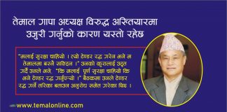तेमाल गापा अध्यक्ष विरुद्ध अख्तियारमा उजुरी गर्नुको कारण यस्तो रहेछ