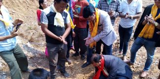 तेमालमा प्रादेशिक सांसद ढकालद्वारा कृषि नर्सरी शिलान्यास