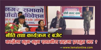 काभ्रेका कुन–कुन स्थानीय तहले प्रस्तुत गरियो नीति तथा कार्यक्रम र बजेट ?