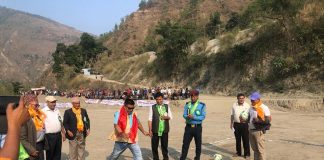 रोशी गापा स्तरीय अध्यक्ष कप फूटवल प्रतियोगिता शुरु