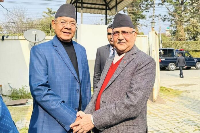 Bamdev gautam and KP oli