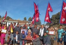 तेमालमा राष्ट्रपति रनिङ शिल्ड कुशेश्वर माविको पोल्टमा